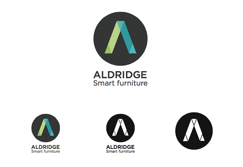 Aldridge logo concepts graphic design