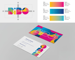 BiBO Studio business cards and guidelines